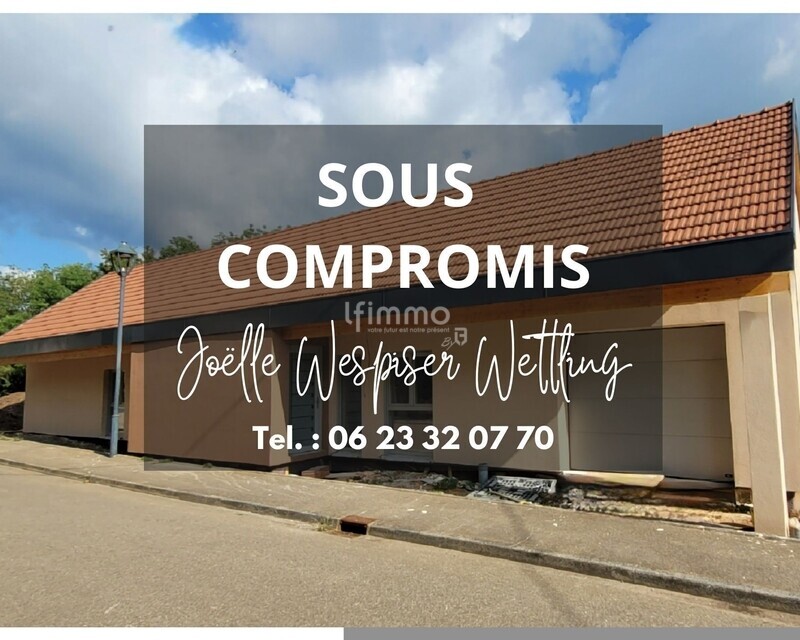 Maison neuve plain-pied avec vue exceptionnelle 115m2 - Sous compromis un bien à vendre  joëlle wespiser wettling tel.  06 23 32 07 70  1 