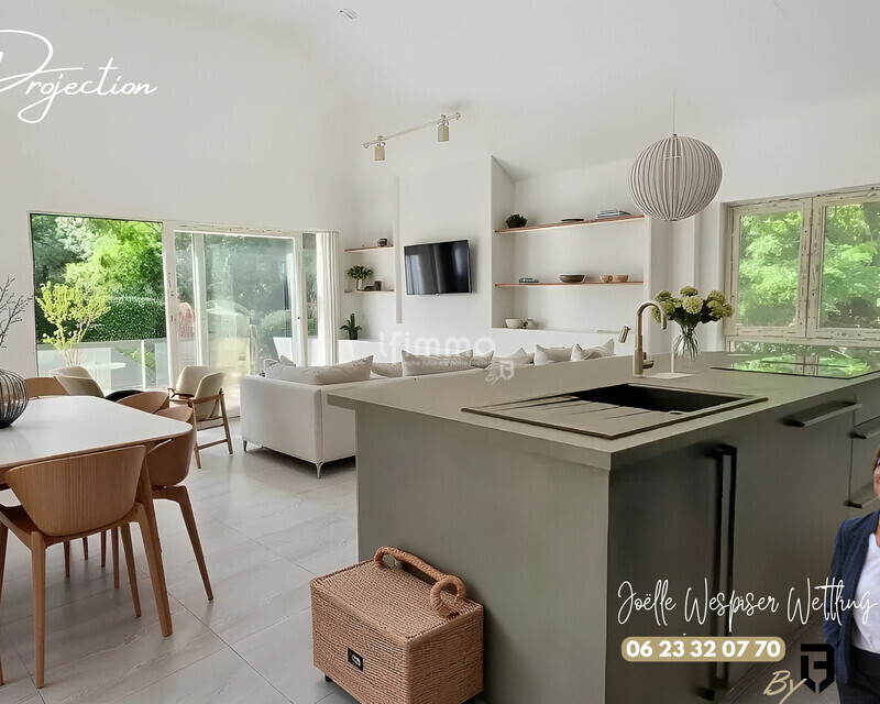 Maison neuve plain-pied avec vue exceptionnelle 115m2 - Cuisine ouverte sur salon salle à manger