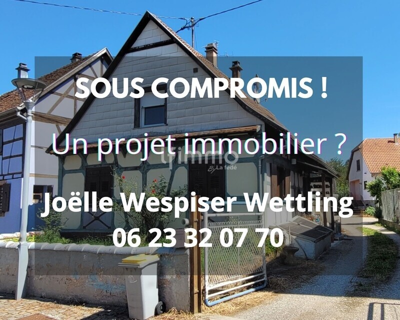 Maison alsacienne 100 m² hab. (135m2 surface totale) Valff - Sous compromis