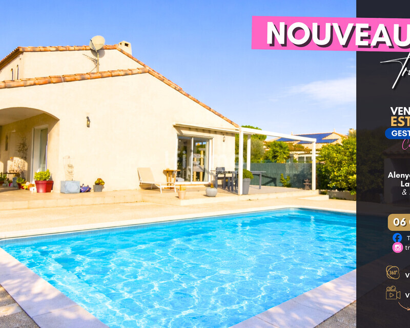 Villa 4 faces de 113 m2 - 4 chambres - piscine - Latour-Bas-Elne - 3