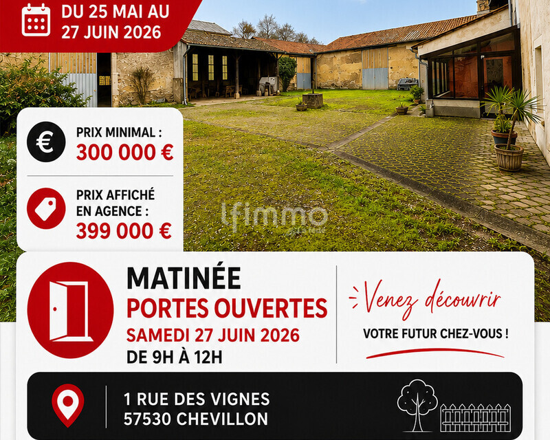 Maison à saisir sur offres de prix ! - Chevillon