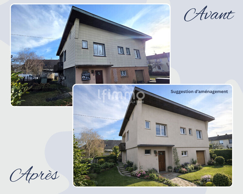 Maison à fort potentiel - Personnalisez votre futur lieu de vie ! - Montage avant-après-façade  002 