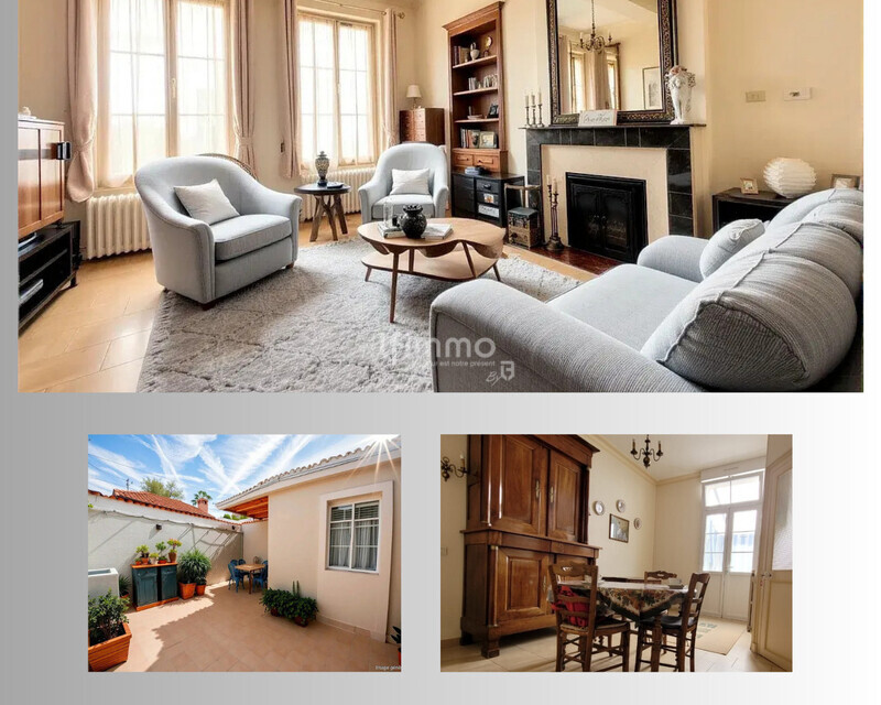 Ensemble 2 Maisons Centre Ville Montoire sur-le-loir - 41800 - Flyer annonce vente agence immobilière publicité moderne photos bleu marine gris blanc -2