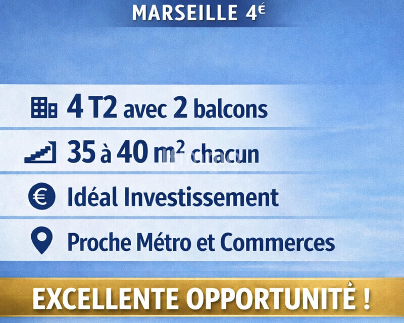 Marseille 4ème / Lot 4 appartements  - 26