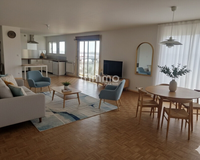 Appartement T3 85 m² Parking - Salon - salle a manger ia
