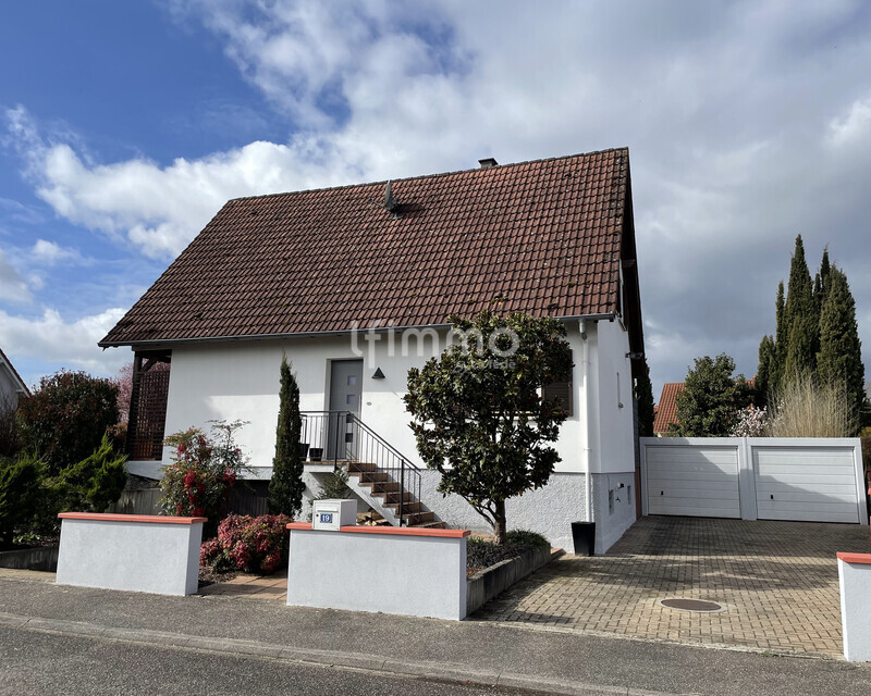 Maison 3 ch. sur terrain arboré de 12 ares à Sessenheim - Vue est 