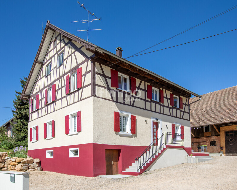 Maison rénovée au charme alsacien | D.P.E A - Vue avant propriété