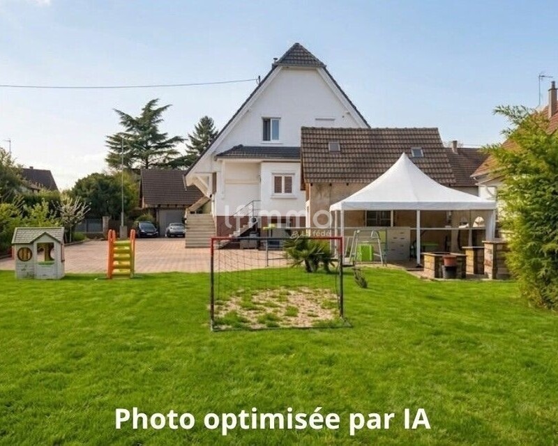 Maison familiale impeccable - 3 chambres, avec un jardin à Hilsenheim - Photo avec ia