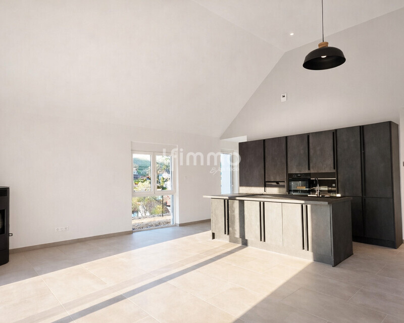 Maison neuve plain-pied 115m2– Vue château – Barr - Pièce de vie