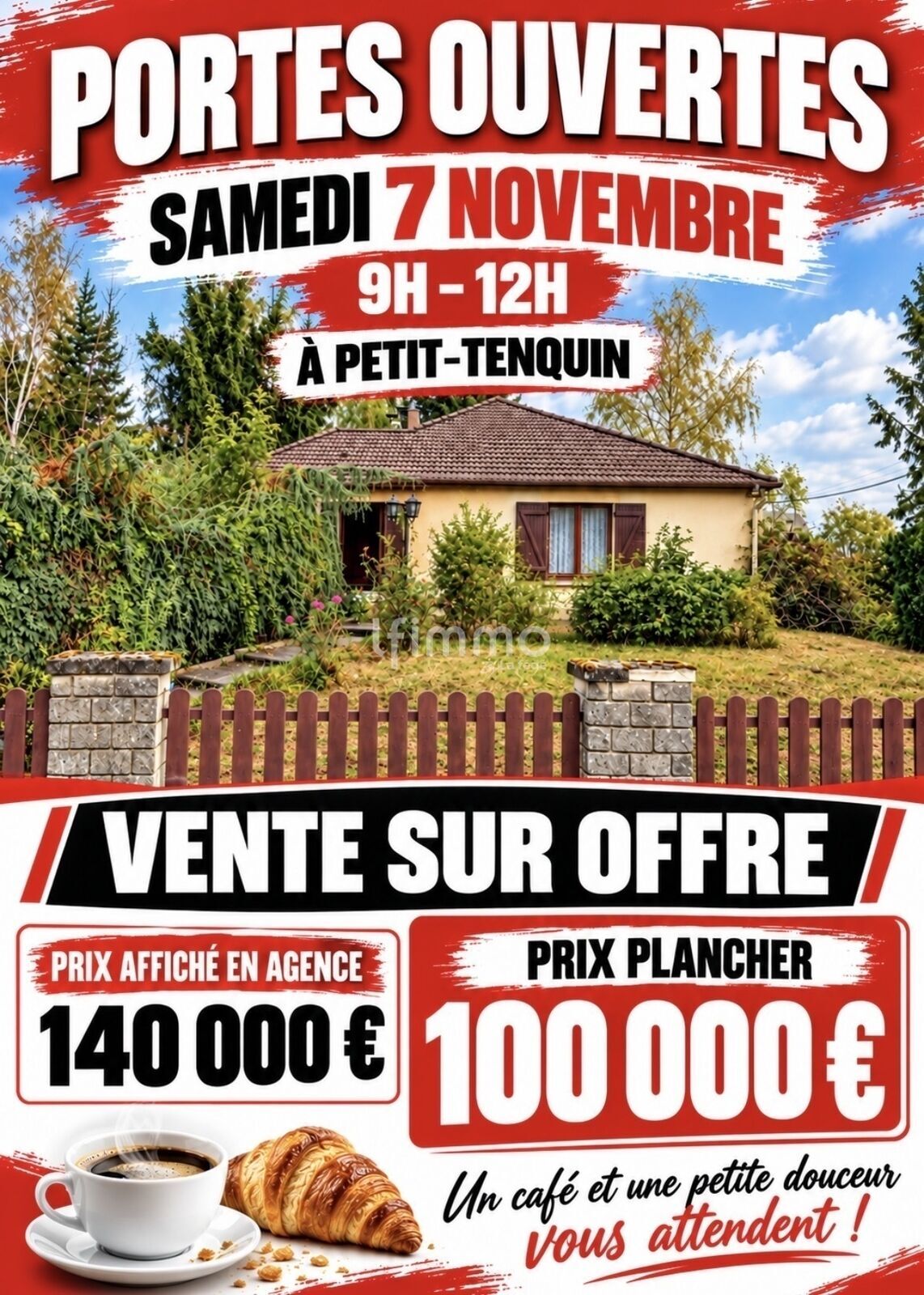 Maison 4 pièces 96 m² · à Petit-Tenquin · 96 m² · 100 000 €