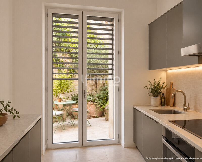 Maison de ville T4 3 chambres + patio – 94 m² au sol – Lyon 3 - Triplex cuisine