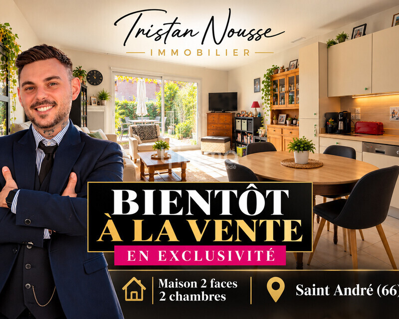 Maison T3 de 63 m2 en 2 faces à Saint-André - Maison bientôt à la vente à saint-andré
